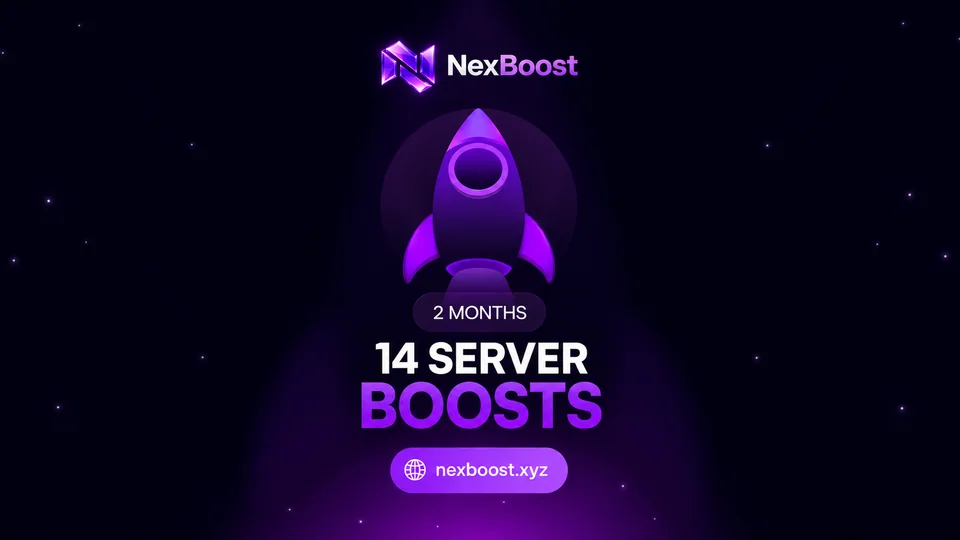 14 Discord Server Boosts — 2 Months