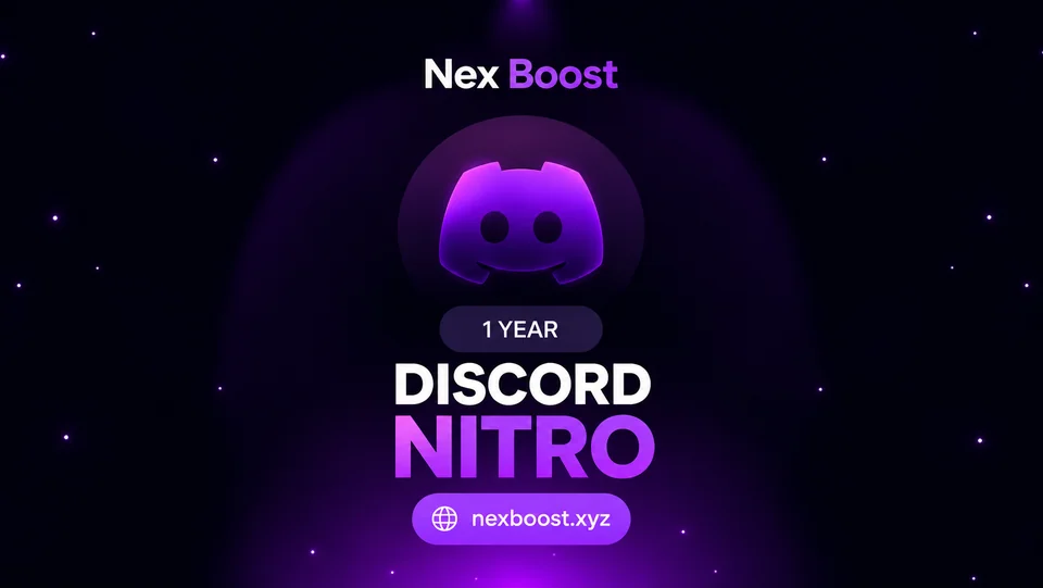 Discord Nitro Boost via VCC — 1 Year